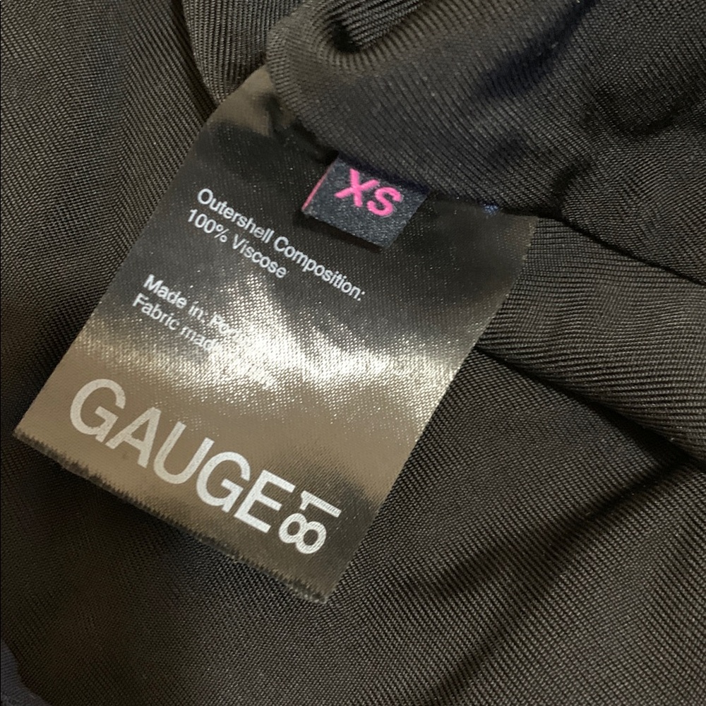 Gauge81 Black Long Sleeve Crop Twisted Knot V-neck Blouse Top Shirt Sz. XS - Picture 4 of 7